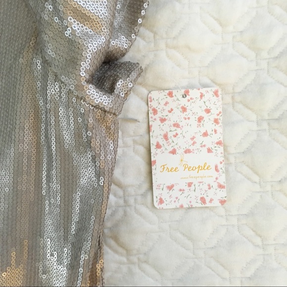 NWT Free People Drape Mini Dress Party Ombré S - Picture 4 of 6